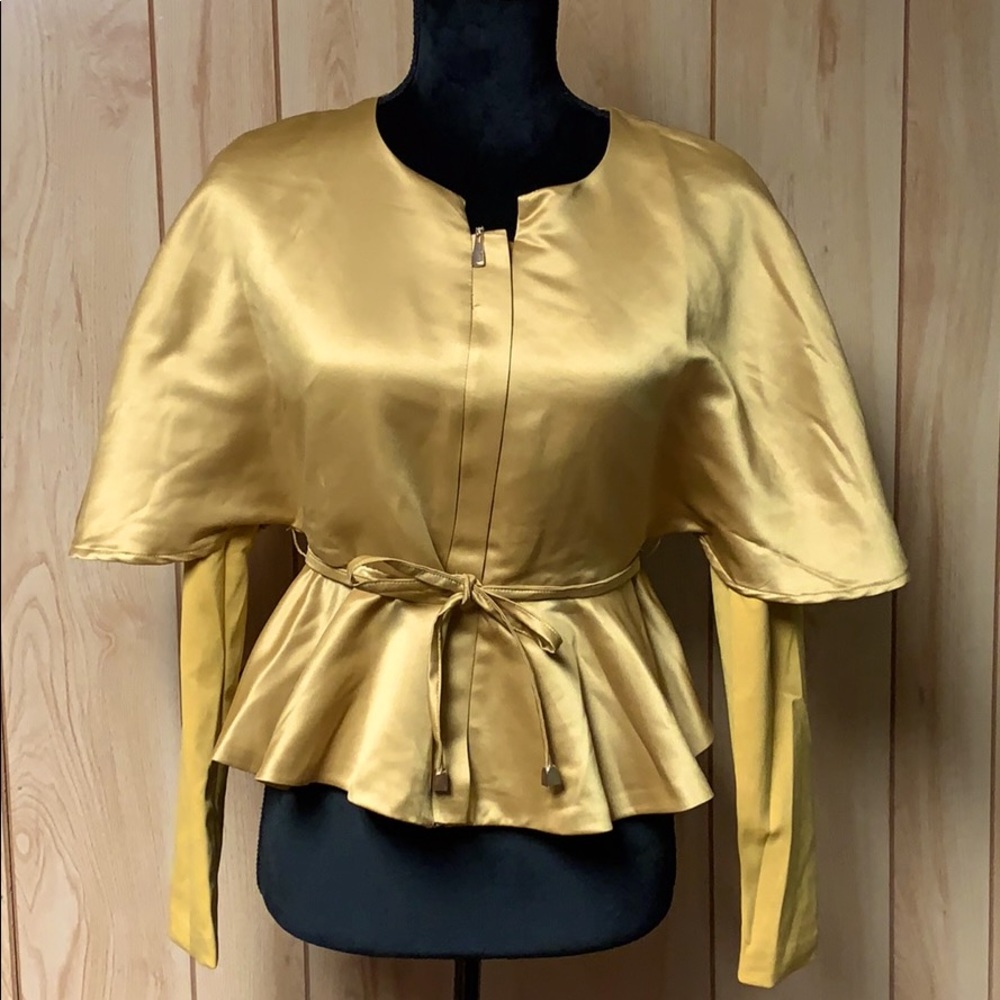 Satin cape jacket/blazer